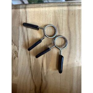 Pair of Spring Barbell Collars Clips